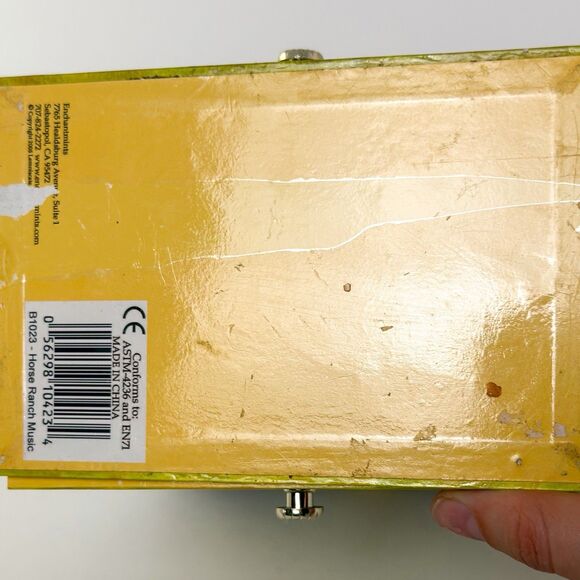 Vintage Enchantmint Horse Ranch Musical Jewelry Box w/ Drawers Mirror Farm Scene - Picture 12 of 12